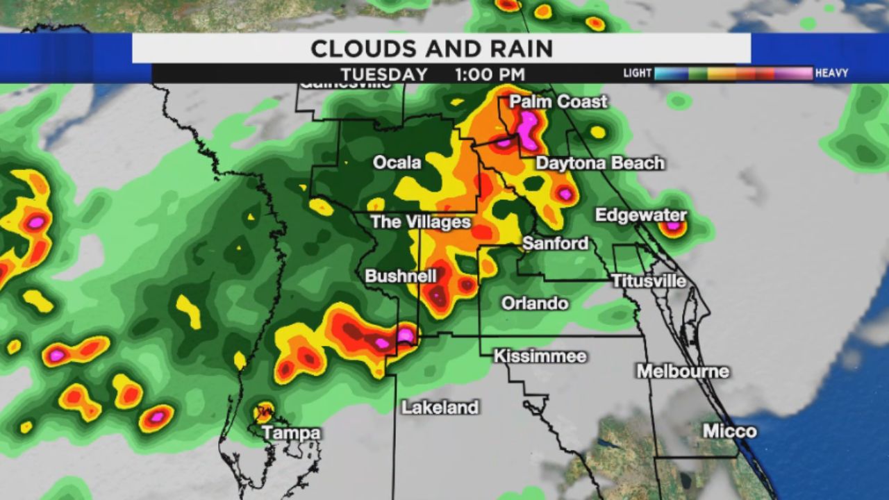 Central Florida's Sunday Storms Shift to Earlier Start Times