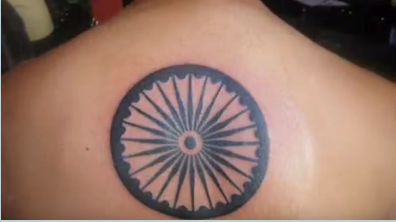_Ashoka Chakra tattoo