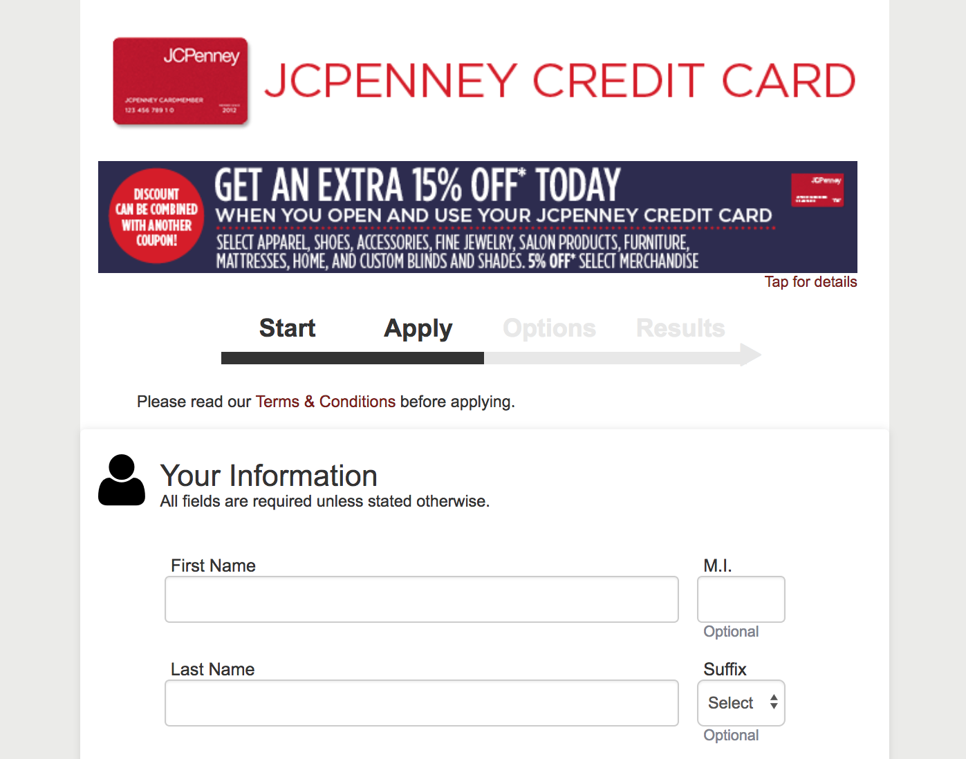 JCPenney-Online-Credit-Card-Application
