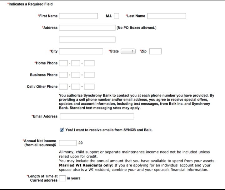 Belk Credit card Activation