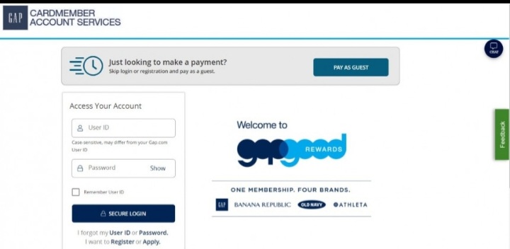 Gap Credit Card Login