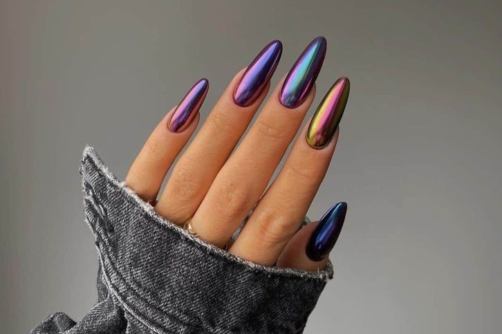 Metallic Nail Arts