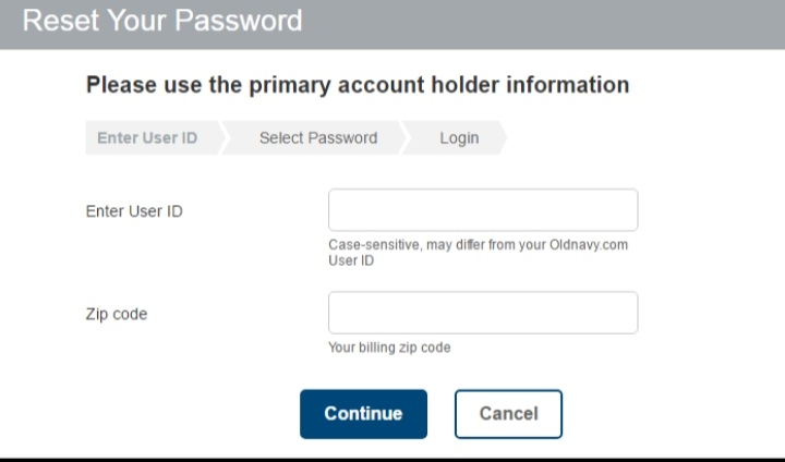 Gap Credit Card Retrive Account