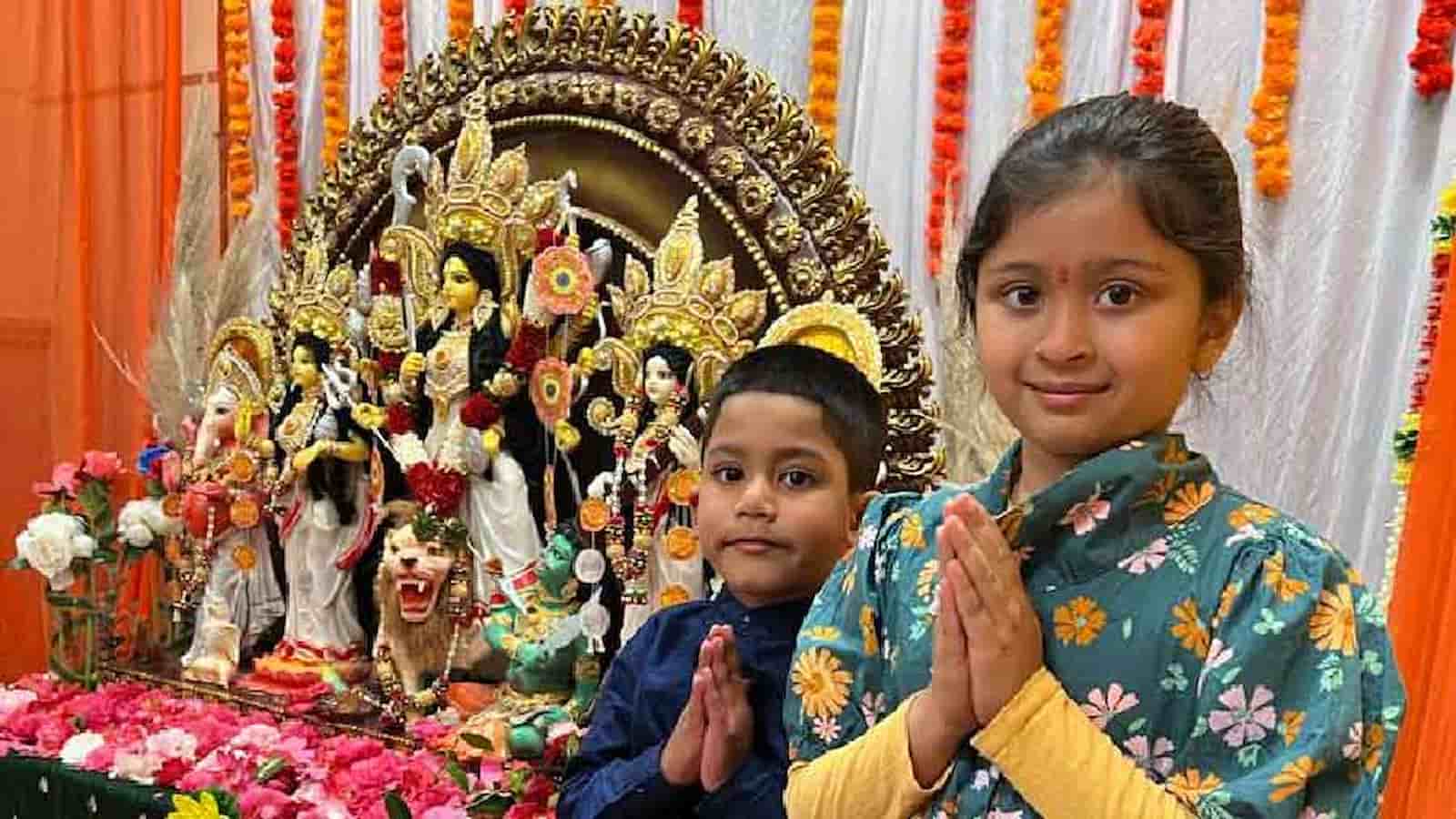 durga puja for daughter and son