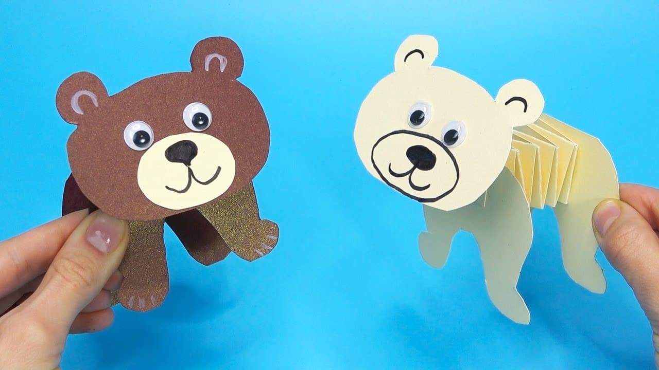 Cute and Easy Paper Bear Craft