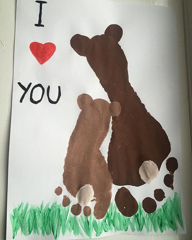Footprint Bear Art