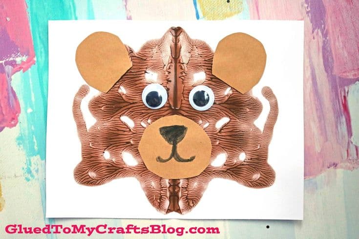 Paint Splat Bear Art