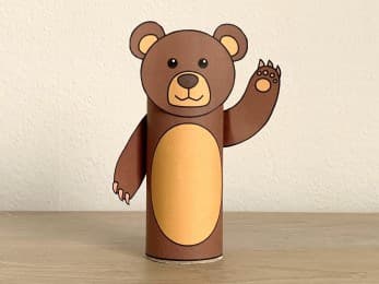 Toilet Paper Roll Bear Craft