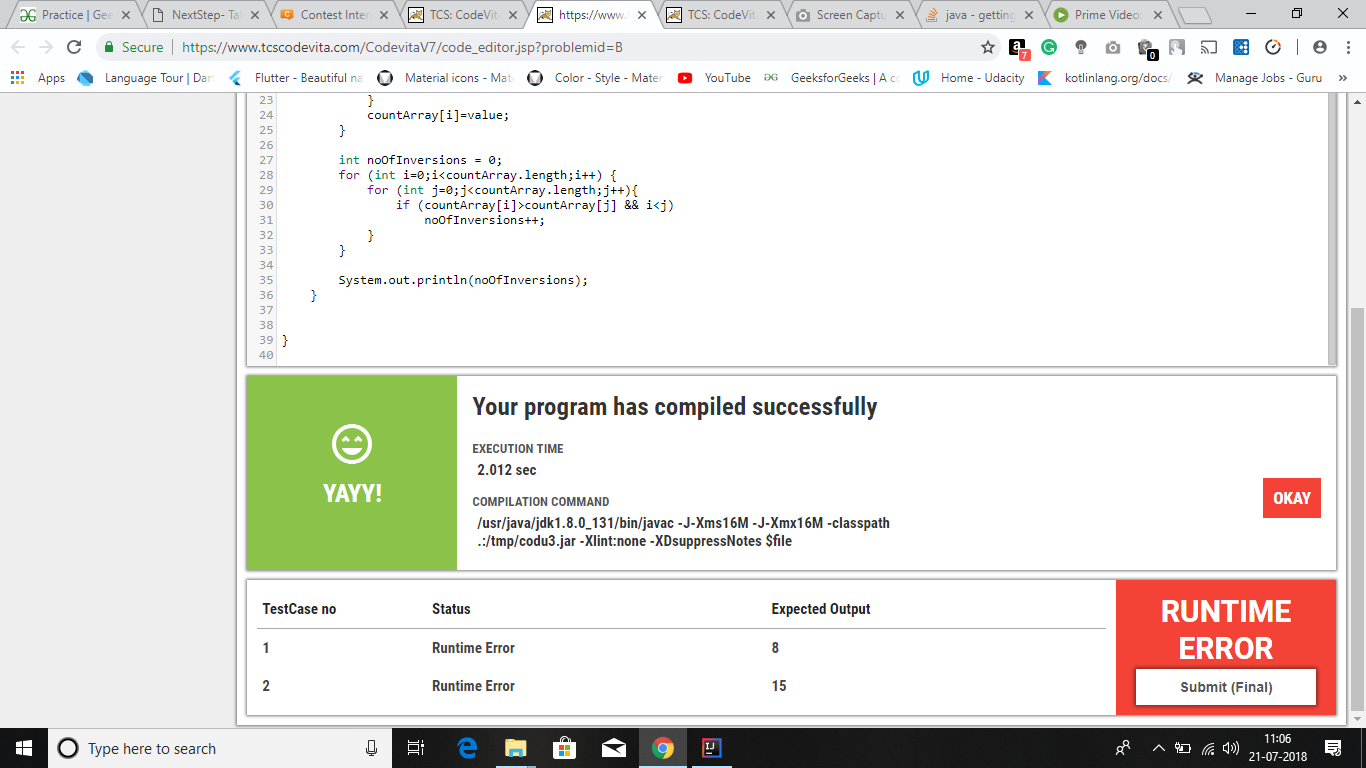 “Presentation Error” in CodeVita