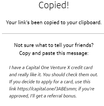 Capital One Credit Card Referral Program