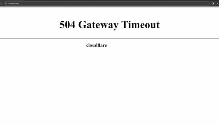 504 Gateway Timeout Error Fix