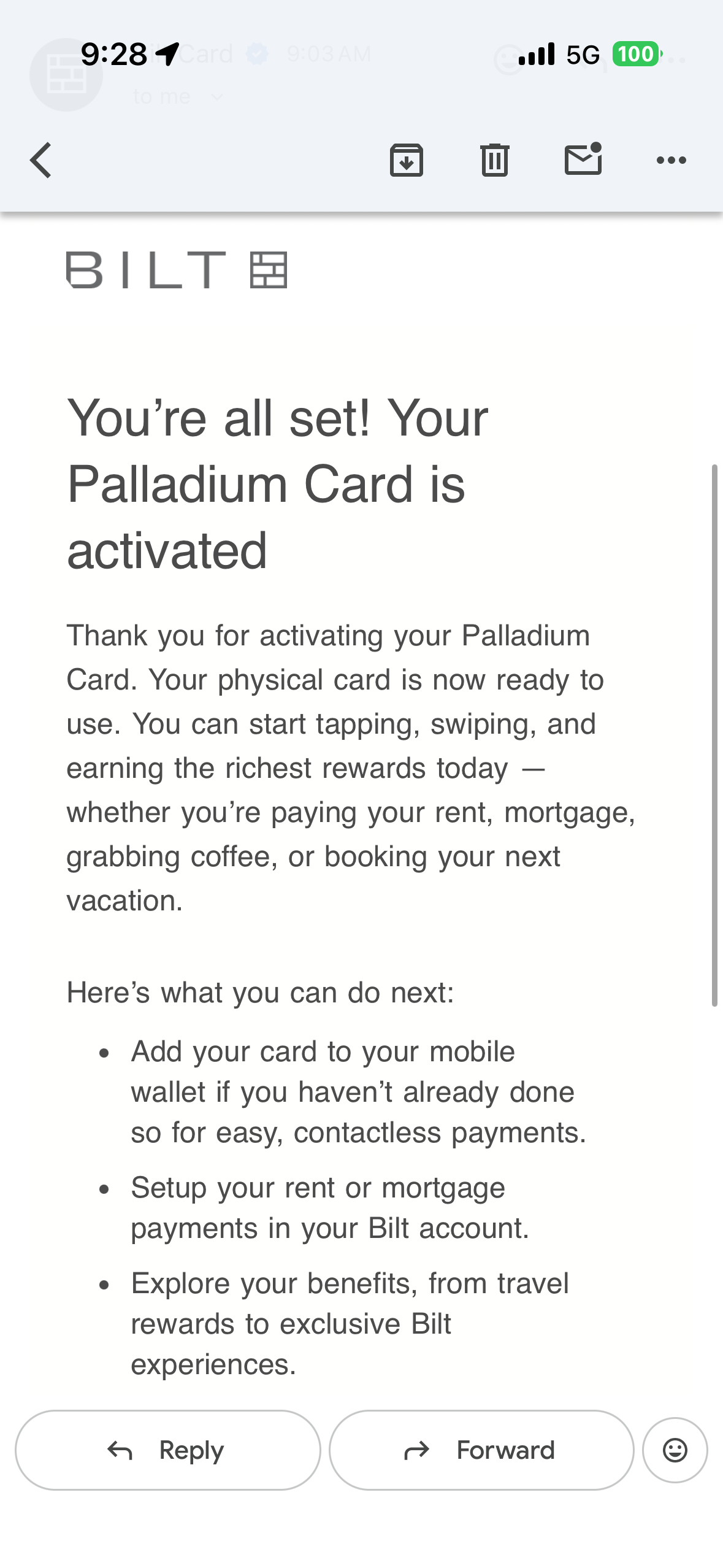 Bilt 2.0 Card Activation