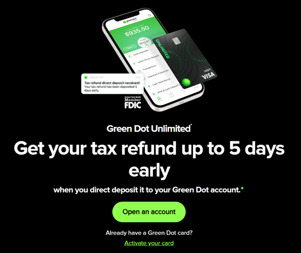 Activate Green Dot Card Online