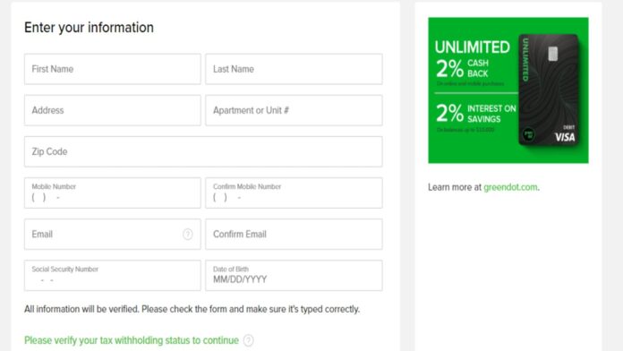 Activate Green Dot Card Online